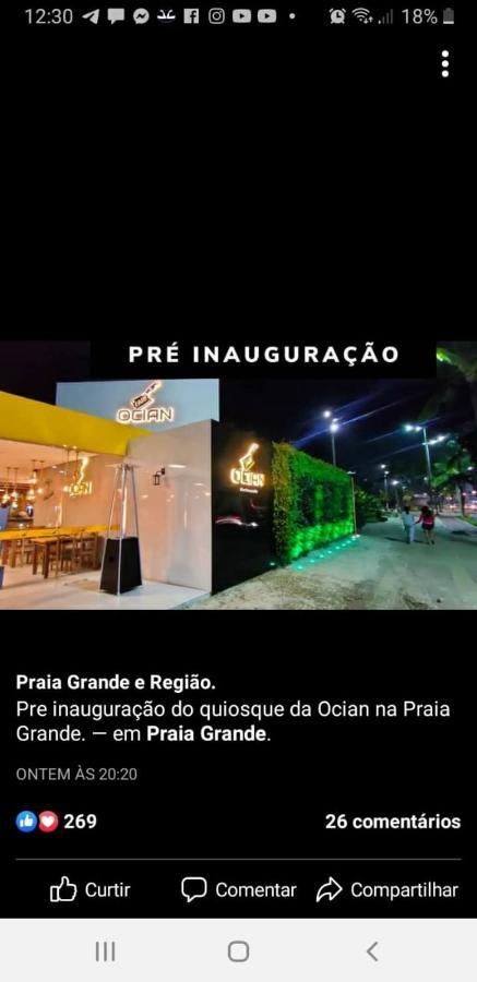 Apto Ocian Centro Praia Grande Eksteriør bilde